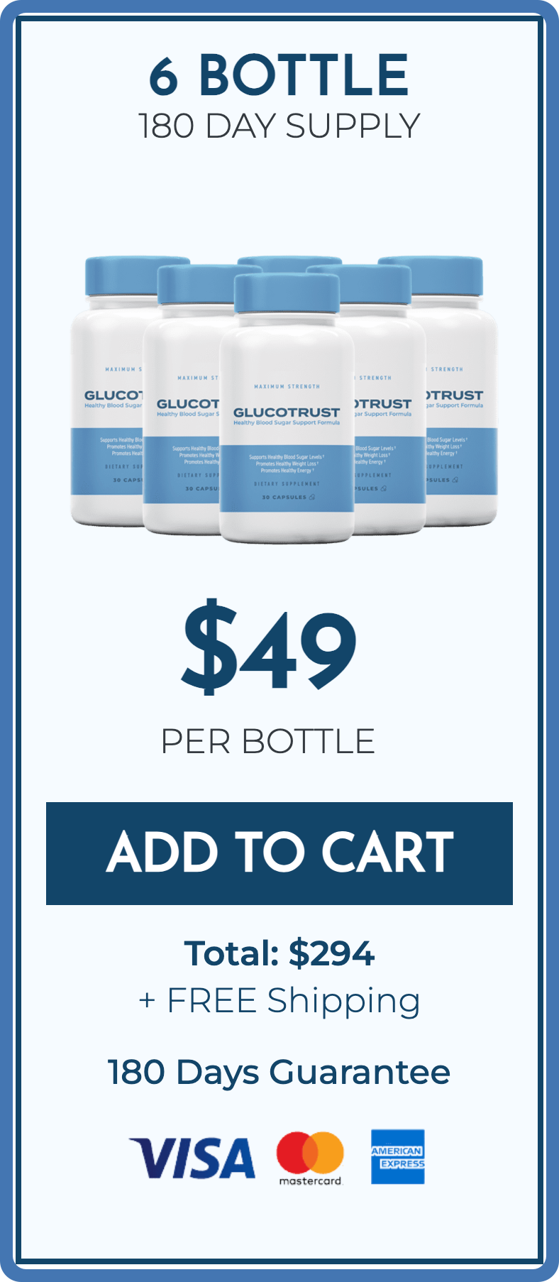 GlucoTrust™ - 6 Bottle